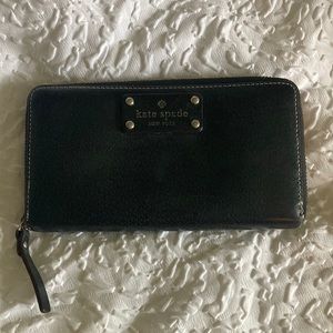 Kate spade black long wallet